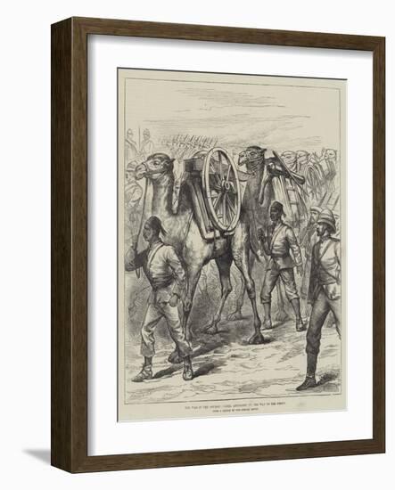 The War in the Soudan, Camel Artillery on the Way to the Front-null-Framed Giclee Print