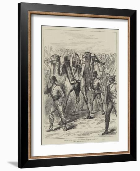 The War in the Soudan, Camel Artillery on the Way to the Front-null-Framed Giclee Print