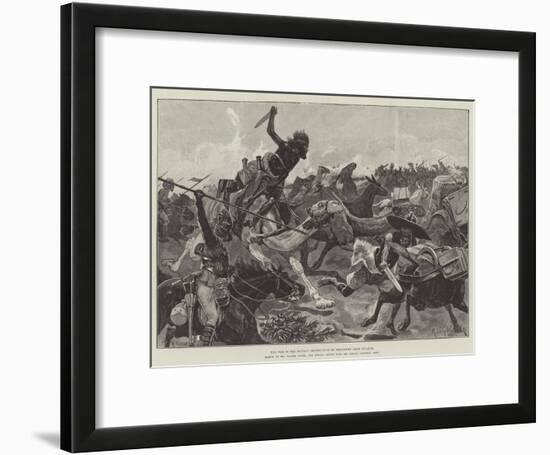 The War in the Soudan, Destruction of Transport Near Souakim-Richard Caton Woodville II-Framed Giclee Print
