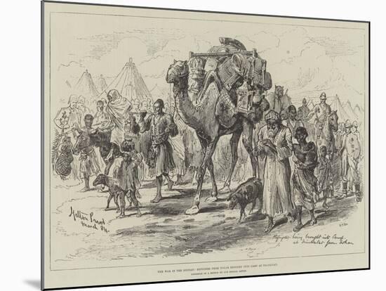 The War in the Soudan, Refugees from Tokar Brought into Camp at Trinkitat-Melton Prior-Mounted Giclee Print