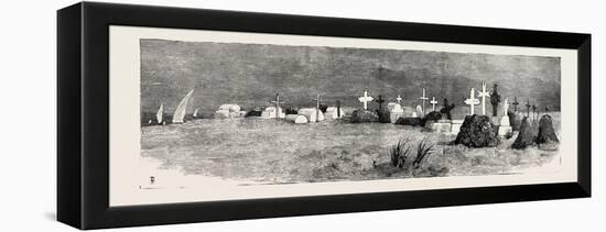 The War in the Soudan (Sudan): the English Cemetery at Suakim-null-Framed Premier Image Canvas