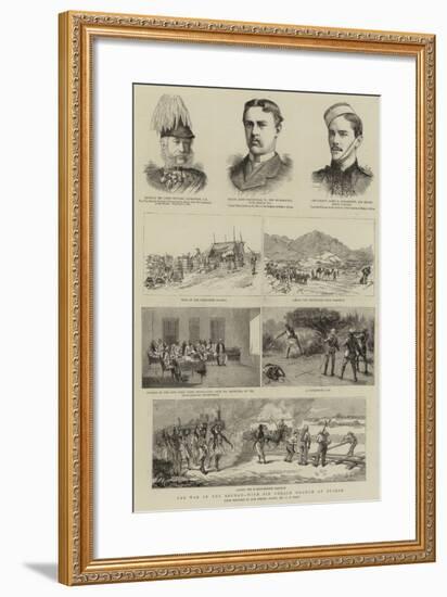 The War in the Soudan, with Sir Gerald Graham at Suakim-Charles Edwin Fripp-Framed Giclee Print