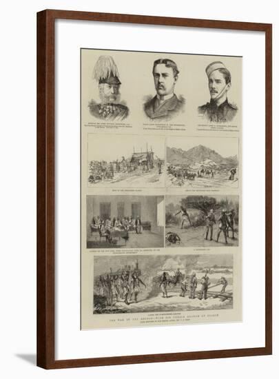 The War in the Soudan, with Sir Gerald Graham at Suakim-Charles Edwin Fripp-Framed Giclee Print