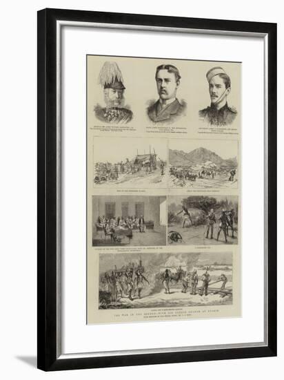 The War in the Soudan, with Sir Gerald Graham at Suakim-Charles Edwin Fripp-Framed Giclee Print