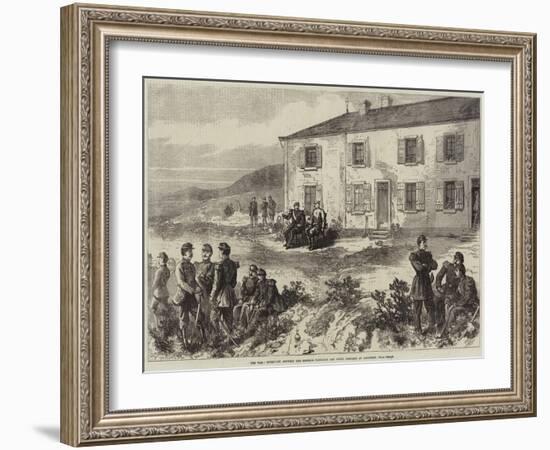 The War, Interview Between the Emperor Napoleon and Count Bismarck at Donchery, Near Sedan-null-Framed Giclee Print