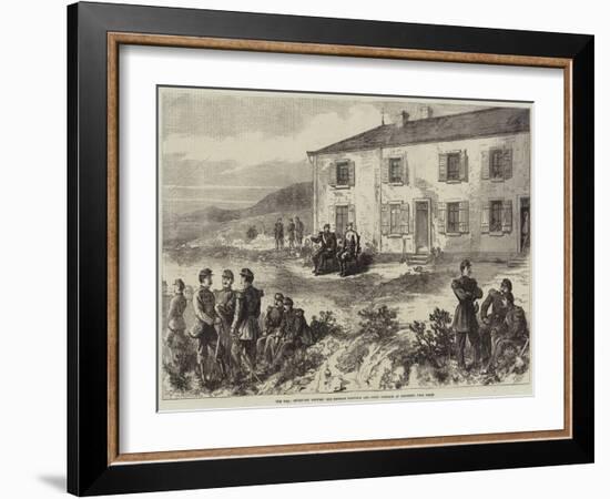 The War, Interview Between the Emperor Napoleon and Count Bismarck at Donchery, Near Sedan-null-Framed Giclee Print