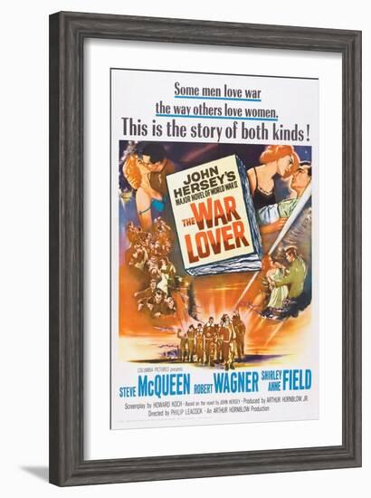 The War Lover, Top Right: Shirley Anne Field, Robert Wagner, 1962-null-Framed Art Print