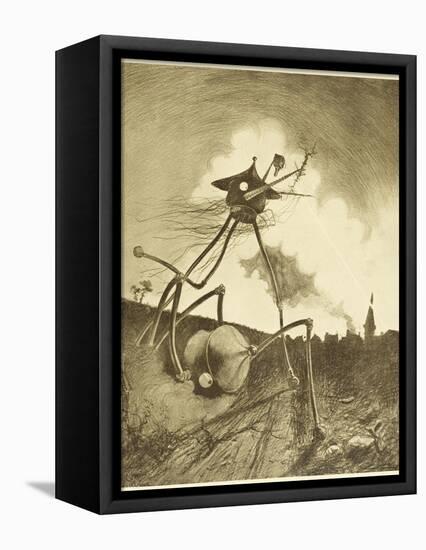 The War of the Worlds, a Martian Fighting-Machine in Action-Henrique Alvim Corr?a-Framed Premier Image Canvas