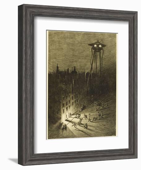 The War of the Worlds, a Martian Machine Contemplates the Drunken Crowd-Henrique Alvim Corr?a-Framed Photographic Print