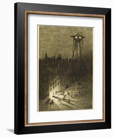 The War of the Worlds, a Martian Machine Contemplates the Drunken Crowd-Henrique Alvim Corr?a-Framed Photographic Print