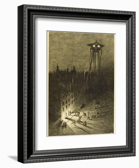 The War of the Worlds, a Martian Machine Contemplates the Drunken Crowd-Henrique Alvim Corr?a-Framed Photographic Print