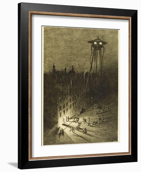 The War of the Worlds, a Martian Machine Contemplates the Drunken Crowd-Henrique Alvim Corr?a-Framed Photographic Print