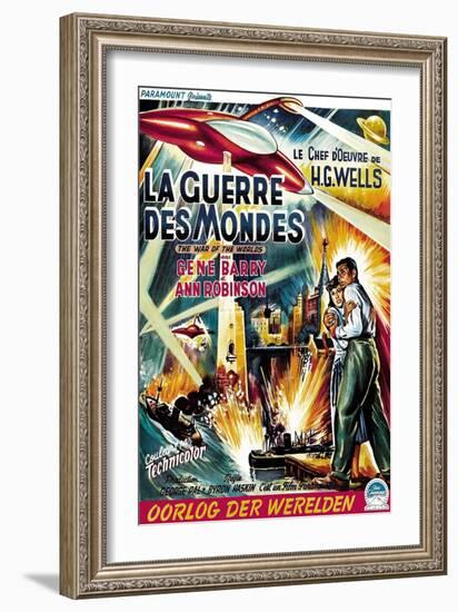 The War of the Worlds (AKA La Guerre Des Mondes), From Left, Ann Robinson, Gene Barry, 1953-null-Framed Art Print