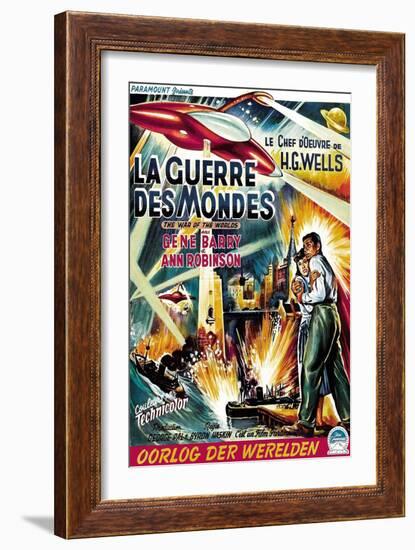 The War of the Worlds (AKA La Guerre Des Mondes), From Left, Ann Robinson, Gene Barry, 1953-null-Framed Art Print