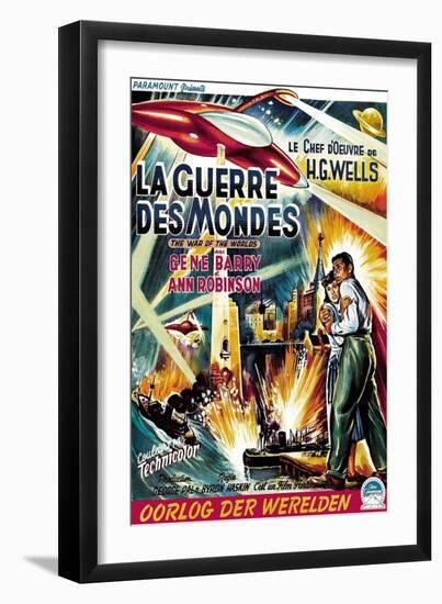 The War of the Worlds (AKA La Guerre Des Mondes), From Left, Ann Robinson, Gene Barry, 1953-null-Framed Art Print