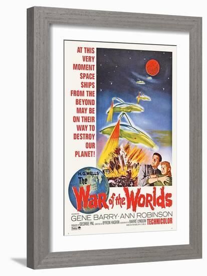 The War of the Worlds, Bottom From Left: Gene Barry, Ann Robinson, 1953-null-Framed Art Print