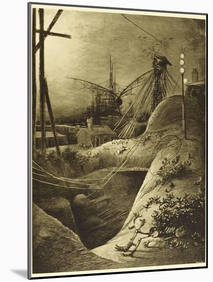 The War of the Worlds, Dead London Devastated by the Martian Attack-Henrique Alvim Corr?a-Mounted Photographic Print