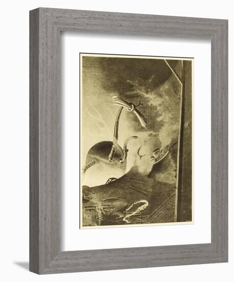 The War of the Worlds: Martian Handling Machine at Work-Henrique Alvim Corr?a-Framed Art Print