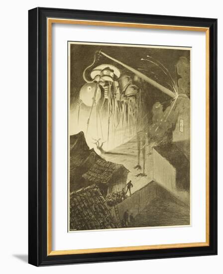 The War of the Worlds, The Heat-Ray in the Chobham Road-Henrique Alvim Corr?a-Framed Art Print