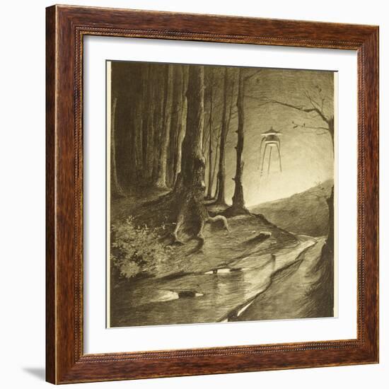 The War of the Worlds, The Martians are Seen to be Working by Night-Henrique Alvim Corr?a-Framed Photographic Print