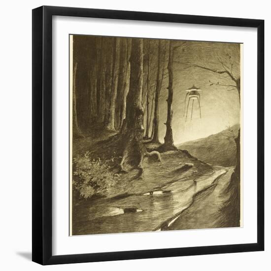 The War of the Worlds, The Martians are Seen to be Working by Night-Henrique Alvim Corr?a-Framed Photographic Print