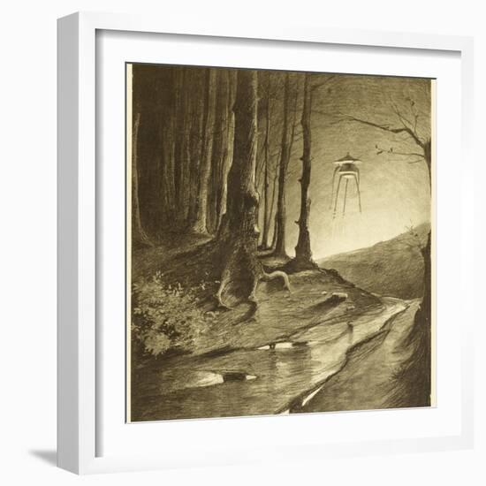 The War of the Worlds, The Martians are Seen to be Working by Night-Henrique Alvim Corr?a-Framed Photographic Print