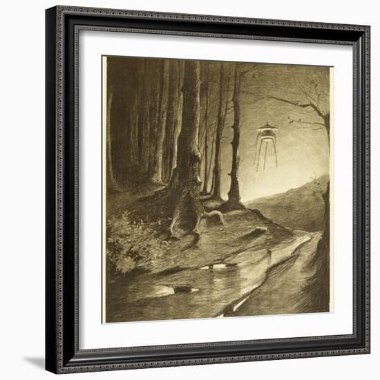 The War of the Worlds, The Martians are Seen to be Working by Night-Henrique Alvim Corr?a-Framed Photographic Print