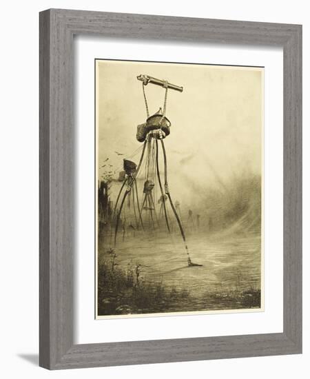 The War of the Worlds, The Martians Fire Their Gas- Guns-Henrique Alvim Corr?a-Framed Photographic Print