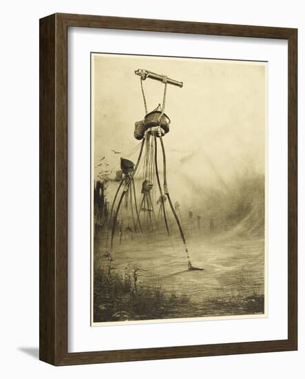 The War of the Worlds, The Martians Fire Their Gas- Guns-Henrique Alvim Corr?a-Framed Photographic Print