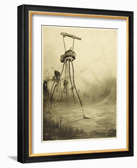 The War of the Worlds, The Martians Fire Their Gas- Guns-Henrique Alvim Corr?a-Framed Photographic Print