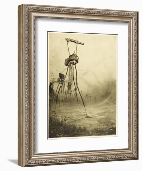 The War of the Worlds, The Martians Fire Their Gas- Guns-Henrique Alvim Corr?a-Framed Photographic Print