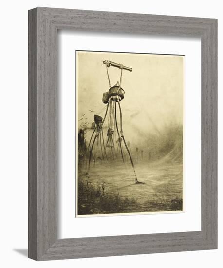 The War of the Worlds, The Martians Fire Their Gas- Guns-Henrique Alvim Corr?a-Framed Photographic Print