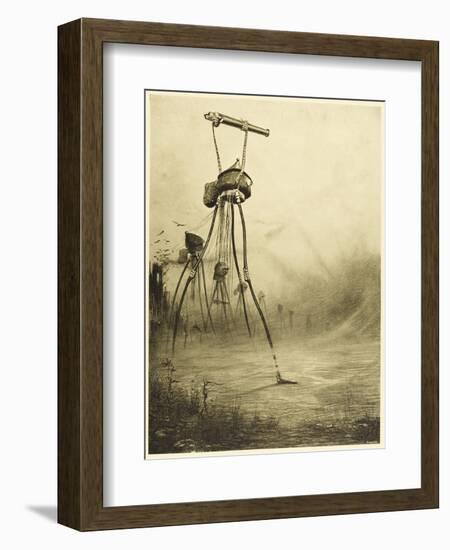 The War of the Worlds, The Martians Fire Their Gas- Guns-Henrique Alvim Corr?a-Framed Photographic Print