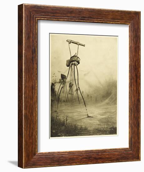 The War of the Worlds, The Martians Fire Their Gas- Guns-Henrique Alvim Corr?a-Framed Photographic Print