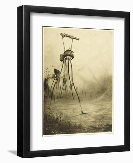 The War of the Worlds, The Martians Fire Their Gas- Guns-Henrique Alvim Corr?a-Framed Photographic Print