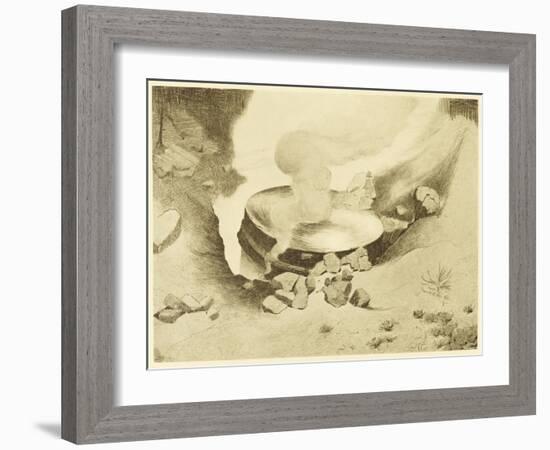 The War of the Worlds, The Mysterious "Thing" That Has Landed in the Sand-Pits-Henrique Alvim Corr?a-Framed Art Print