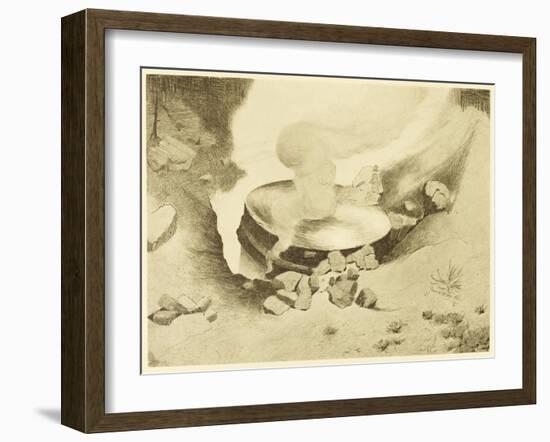 The War of the Worlds, The Mysterious "Thing" That Has Landed in the Sand-Pits-Henrique Alvim Corr?a-Framed Art Print