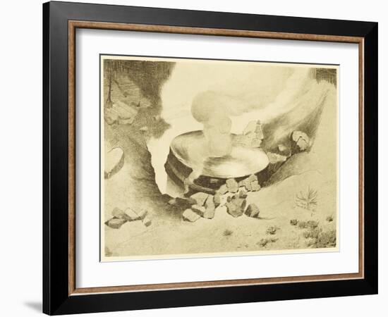 The War of the Worlds, The Mysterious "Thing" That Has Landed in the Sand-Pits-Henrique Alvim Corr?a-Framed Art Print