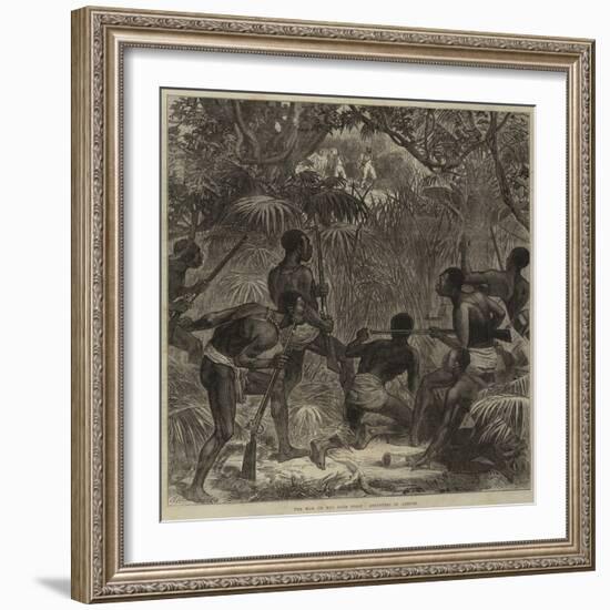 The War on the Gold Coast, Ashantees in Ambush-Arthur Hopkins-Framed Giclee Print