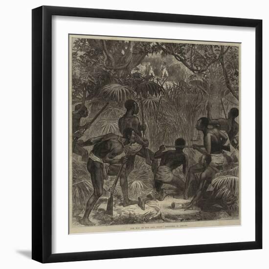 The War on the Gold Coast, Ashantees in Ambush-Arthur Hopkins-Framed Giclee Print