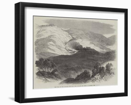 The War on the Punjaub Frontier, the Village and Fort of Dilboree-null-Framed Giclee Print