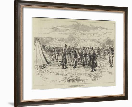 The War, Russian Officers Joining the Servian Army at Greovatz-null-Framed Giclee Print