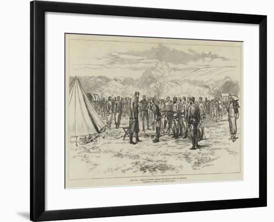 The War, Russian Officers Joining the Servian Army at Greovatz-null-Framed Giclee Print