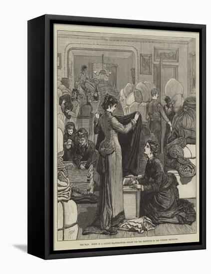 The War, Scene in a London Drawing-Room, Relief for the Destitute in the Turkish Provinces-Francis S. Walker-Framed Premier Image Canvas