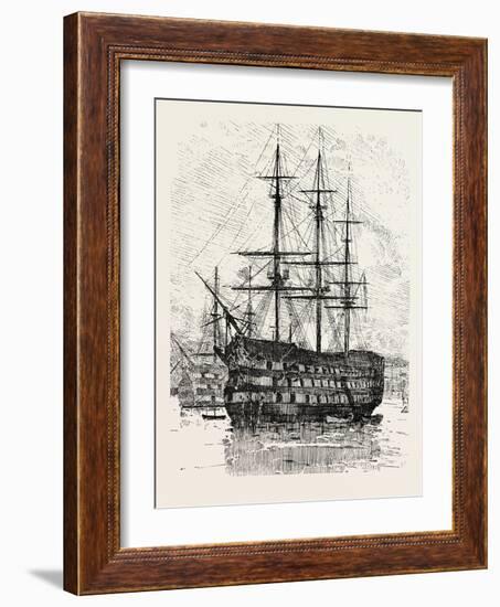 The War Ship of the Past-null-Framed Giclee Print