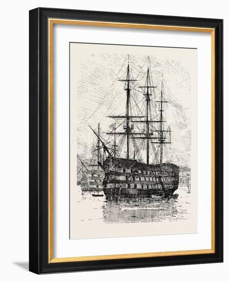 The War Ship of the Past-null-Framed Giclee Print