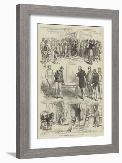 The War, Sketches at Belgrade-Charles Robinson-Framed Giclee Print