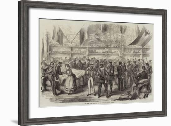 The War, the Farewell, at the Potsdam Railway Station-null-Framed Giclee Print