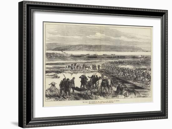 The War, the Passage of the Danube by the Russians, at Simnitza-Charles Robinson-Framed Giclee Print