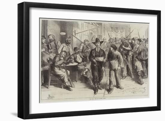 The War, the Rue Royale, Tours-Frederick Barnard-Framed Giclee Print
